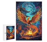 Puzzles for Adults 1000 PCS Puzzles A Phoenix Rises from Fire Puzzles for Adults Toy Wall Decor Difficult Hard Help The Brain Exercise 1000 PCS