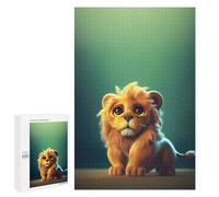 Puzzles for Adults 1000 PCS Puzzles Adorable Lion Cub Illustration Jigsaws for Adults Family Games Difficult Hard Deal As Gifts for The Whole Family 1000 PCS
