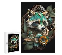 Puzzles for Adults 1000 PCS Puzzles Amazing Raccoon Puzzles for Adults Brain Teaser Game Perfect Decoration Deal As Gifts for The Whole Family 1000 PCS