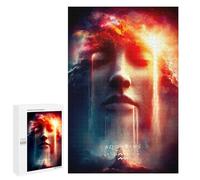 Puzzles for Adults 1000 PCS Puzzles Aquarius Zodiac Sign Digital Art Puzzles for Adults Brain Teaser Game Perfect Decoration Deal As Gifts for The Whole Family 1000 PCS