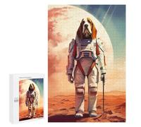 Puzzles for Adults 1000 PCS Puzzles Basset Hound Mars Puzzles for Adults Family Game Presents for Women for Birthday, Chrismas 1000 PCS
