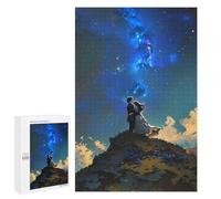 Puzzles for Adults 1000 PCS Puzzles Bride And Groom Under The Galaxy Puzzles for Adults Brain Teaser Game Perfect Decoration Deal As Gifts for The Whole Family 1000 PCS