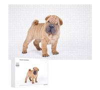 Puzzles for Adults 1000 PCS Puzzles Chinese Shar Pei Puppy Jigsaws for Adults Family Games Difficult Hard Deal As Gifts for The Whole Family 1000 PCS