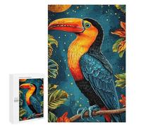 Puzzles for Adults 1000 PCS Puzzles Colorful Toucan Perched Branch Puzzles for Adults Toy Wall Decor Difficult Hard Help The Brain Exercise 1000 PCS