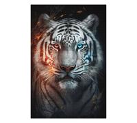 Puzzles for Adults 1000 PCS Puzzles Colorful White Tiger Adult Jigsaw Puzzle Toy Wall Decor Hand Speed Race Deal As Gifts for The Whole Family 1000 PCS