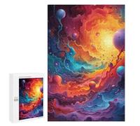 Puzzles for Adults 1000 PCS Puzzles Cosmic Abstract Painting Adult Jigsaw Puzzles Family Activities Difficult And Challenge for Is Ideal As A Gift 1000 PCS