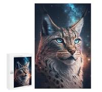 Puzzles for Adults 1000 PCS Puzzles Cosmic Lynx Portrait-13 Puzzles for Adults Brain Teaser Game Perfect Decoration Deal As Gifts for The Whole Family 1000 PCS