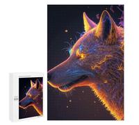 Puzzles for Adults 1000 PCS Puzzles Cosmic Wolf Puzzles for Adults Brain Teaser Game Perfect Decoration Deal As Gifts for The Whole Family 1000 PCS
