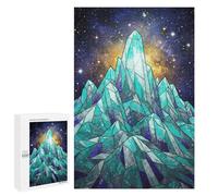 Puzzles for Adults 1000 PCS Puzzles Crystal Mountain Under Starry Sky Puzzles for Adults Toy Wall Decor Difficult Hard Help The Brain Exercise 1000 PCS