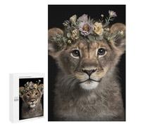 Puzzles for Adults 1000 PCS Puzzles Cute Baby Fluffy Lion Puzzles for Adults Toy Wall Decor Difficult Hard Help The Brain Exercise 1000 PCS