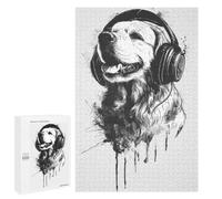 Puzzles for Adults 1000 PCS Puzzles Deejay Golden Retriever Puzzles for Adults Family Game Presents for Women for Birthday, Chrismas 1000 PCS