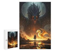 Puzzles for Adults 1000 PCS Puzzles Dragon Confrontation Hero And Beasts Puzzles for Adults Brain Teaser Game Perfect Decoration Deal As Gifts for The Whole Family 1000 PCS