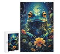 Puzzles for Adults 1000 PCS Puzzles Enchanted Garden Frog Jigsaws for Adults Family Games But Fun And Humorous for Birthday, Chrismas 1000 PCS