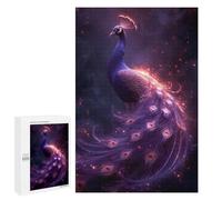 Puzzles for Adults 1000 PCS Puzzles Enchanted Peacock Glittering Feathers Puzzles for Adults Brain Teaser Game Perfect Decoration Deal As Gifts for The Whole Family 1000 PCS