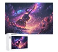Puzzles for Adults 1000 PCS Puzzles Enchanted Violin Sky -1 Puzzles for Adults Family Game Presents for Women for Birthday, Chrismas 1000 PCS