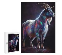 Puzzles for Adults 1000 PCS Puzzles Farm Goat Oil Paint Puzzles for Adults Toy Wall Decor Difficult Hard Help The Brain Exercise 1000 PCS