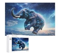 Puzzles for Adults 1000 PCS Puzzles Galactic Elephant in Space Jigsaws for Adults Family Games But Fun And Humorous for Birthday, Chrismas 1000 PCS