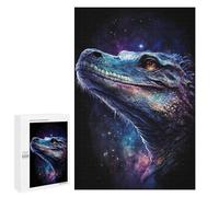 Puzzles for Adults 1000 PCS Puzzles Galactic Lizard Art Print-4 Puzzles for Adults Brain Teaser Game Perfect Decoration Deal As Gifts for The Whole Family 1000 PCS