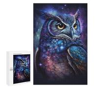 Puzzles for Adults 1000 PCS Puzzles Galactic Owl Art Print-3 Puzzles for Adults Brain Teaser Game Perfect Decoration Deal As Gifts for The Whole Family 1000 PCS