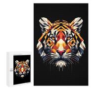 Puzzles for Adults 1000 PCS Puzzles Geometric Tiger Puzzles for Adults Brain Teaser Game Perfect Decoration Deal As Gifts for The Whole Family 1000 PCS