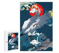 Puzzles for Adults 1000 PCS Puzzles Japanese Crane Art Puzzles for Adults Toy Wall Decor Difficult Hard Help The Brain Exercise 1000 PCS