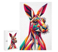 Puzzles for Adults 1000 PCS Puzzles Kangaroo Wpap Pop Art Puzzles for Adults Toy Wall Decor Difficult Hard Help The Brain Exercise 1000 PCS