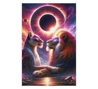 Puzzles for Adults 1000 PCS Puzzles Love at The Eclipse Adult Jigsaw Puzzle Toy Wall Decor Hand Speed Race Deal As Gifts for The Whole Family 1000 PCS