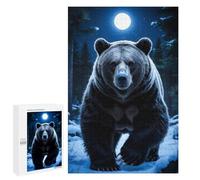 Puzzles for Adults 1000 PCS Puzzles Lunar Guardian - Ethereal Winter Sentinel Under The Frosted Moon Puzzles for Adults Brain Teaser Game Perfect Decoration Deal As Gifts for The Whole Family 1000 PCS