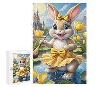 Puzzles for Adults 1000 PCS Puzzles Magical Bunny in Fantasy Land Puzzles for Adults Brain Teaser Game Perfect Decoration Deal As Gifts for The Whole Family 1000 PCS