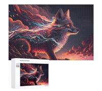 Puzzles for Adults 1000 PCS Puzzles Magical Fox with Electric Tail Jigsaws for Adults Family Games Difficult Hard Deal As Gifts for The Whole Family 1000 PCS