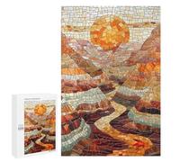 Puzzles for Adults 1000 PCS Puzzles Majestic Canyon Sunset Art Puzzles for Adults Toy Wall Decor Difficult Hard Help The Brain Exercise 1000 PCS