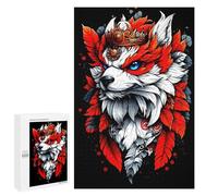 Puzzles for Adults 1000 PCS Puzzles Majestic Crowned Fox Digital Art Puzzles for Adults Toy Wall Decor Difficult Hard Help The Brain Exercise 1000 PCS