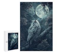 Puzzles for Adults 1000 PCS Puzzles Moonlit Owl Jigsaws for Adults Family Games Difficult Hard Deal As Gifts for The Whole Family 1000 PCS