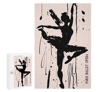 Puzzles for Adults 1000 PCS Puzzles Paris Ballet Poster Puzzles for Adults Brain Teaser Game Perfect Decoration Deal As Gifts for The Whole Family 1000 PCS