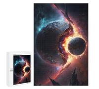 Puzzles for Adults 1000 PCS Puzzles Planetary Convergence in Space Jigsaws for Adults Family Games Difficult Hard Deal As Gifts for The Whole Family 1000 PCS