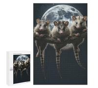 Puzzles for Adults 1000 PCS Puzzles Possums Under The Moonlight Puzzles for Adults Brain Teaser Game Perfect Decoration Deal As Gifts for The Whole Family 1000 PCS