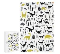 Puzzles for Adults 1000 PCS Puzzles Prehistoric Patterns Dinosaur Artwork Jigsaws for Adults Family Games But Fun And Humorous for Birthday, Chrismas 1000 PCS