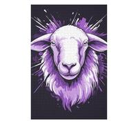Puzzles for Adults 1000 PCS Puzzles Purple Sheep Illustration Adult Jigsaw Puzzle Toy Wall Decor Hand Speed Race Deal As Gifts for The Whole Family 1000 PCS