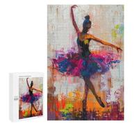 Puzzles for Adults 1000 PCS Puzzles Rainbow Ballet Dancer Puzzles for Adults Toy Wall Decor Difficult Hard Help The Brain Exercise 1000 PCS