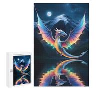 Puzzles for Adults 1000 PCS Puzzles Rainbow Dragon Fantasy Art Puzzles for Adults Toy Wall Decor Difficult Hard Help The Brain Exercise 1000 PCS