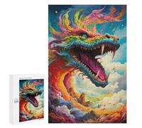 Puzzles for Adults 1000 PCS Puzzles Rainbow Dragon Sky Jigsaws for Adults Family Games But Fun And Humorous for Birthday, Chrismas 1000 PCS