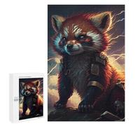 Puzzles for Adults 1000 PCS Puzzles Red Panda Warrior Epic Fantasy Artwork Jigsaws for Adults Family Games Difficult Hard Deal As Gifts for The Whole Family 1000 PCS