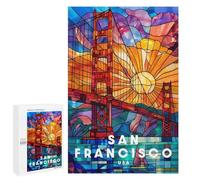 Puzzles for Adults 1000 PCS Puzzles San Francisco Puzzles for Adults Toy Wall Decor Difficult Hard Help The Brain Exercise 1000 PCS