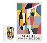 Puzzles for Adults 1000 PCS Puzzles Seattle Washington Puzzles for Adults Brain Teaser Game Perfect Decoration Deal As Gifts for The Whole Family 1000 PCS