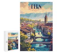 Puzzles for Adults 1000 PCS Puzzles Serene Bern Cityscape Puzzles for Adults Toy Wall Decor Difficult Hard Help The Brain Exercise 1000 PCS