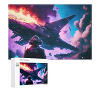 Puzzles for Adults 1000 PCS Puzzles Space Battle Burning Ship Jigsaws for Adults Family Games But Fun And Humorous for Birthday, Chrismas 1000 PCS