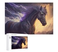 Puzzles for Adults 1000 PCS Puzzles Thundering Horse Majesty -3 Jigsaws for Adults Family Games Difficult Hard Deal As Gifts for The Whole Family 1000 PCS