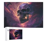Puzzles for Adults 1000 PCS Puzzles Thundering Skull Stormscape -1 Jigsaws for Adults Family Games Difficult Hard Deal As Gifts for The Whole Family 1000 PCS