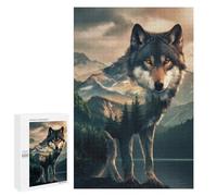 Puzzles for Adults 1000 PCS Puzzles Wolf Forest Husky Dog Puzzles for Adults Family Game Presents for Women for Birthday, Chrismas 1000 PCS