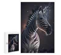 Puzzles for Adults 1000 PCS Puzzles Zebra in Space Cosmic Wildlife Puzzles for Adults Brain Teaser Game Perfect Decoration Deal As Gifts for The Whole Family 1000 PCS